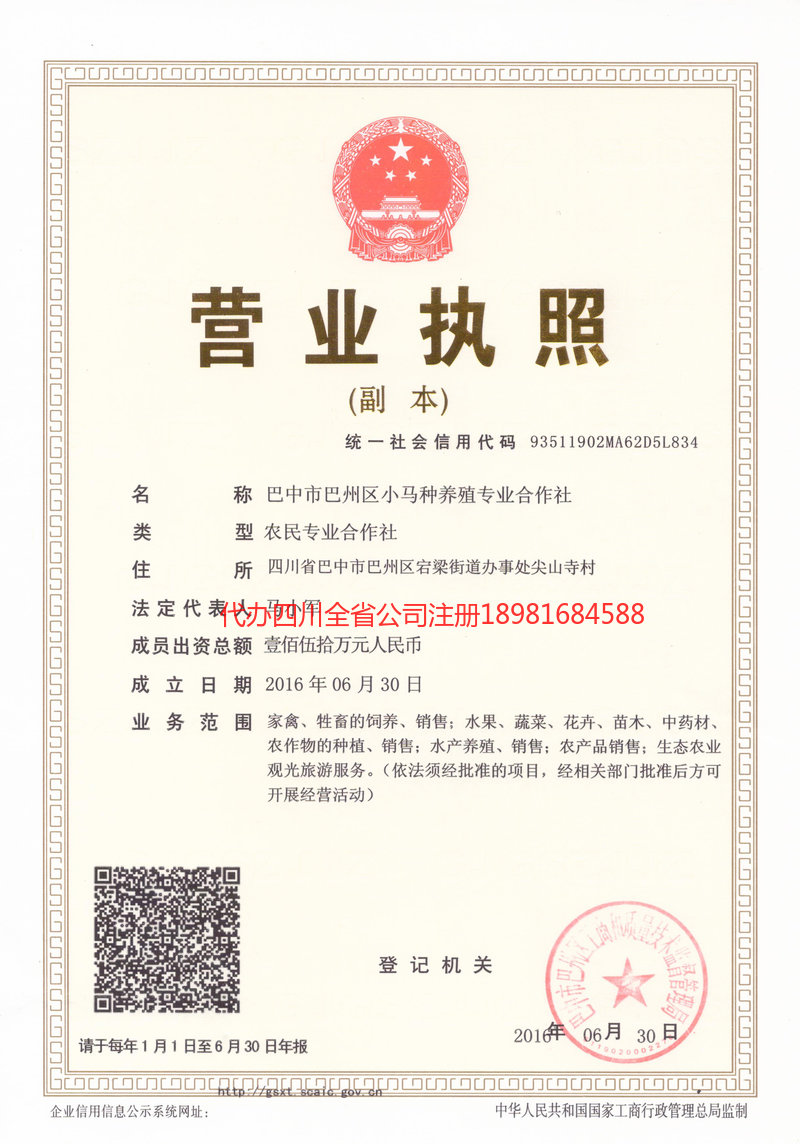 宜宾宜宾小马种养殖专业合作社